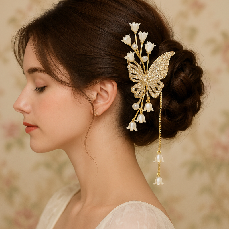 20250718_2304_Ornate Butterfly Hairpiece_remix_01k0g6pfrrft1sv57af31ms7yb